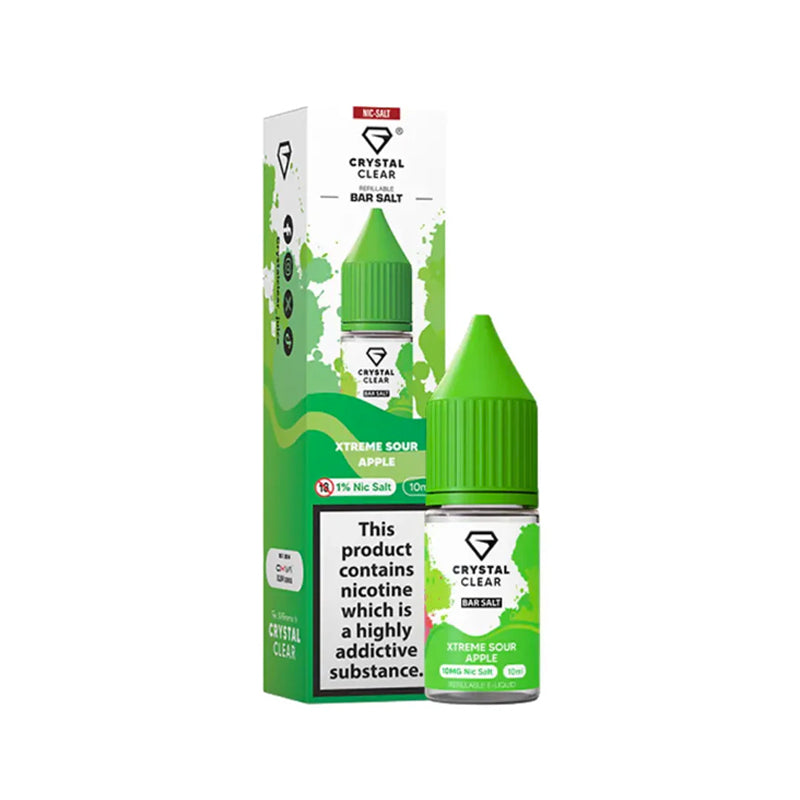 CRYSTAL CLEAR Bar Nic Salts - 5mg & 10mg & 20mg