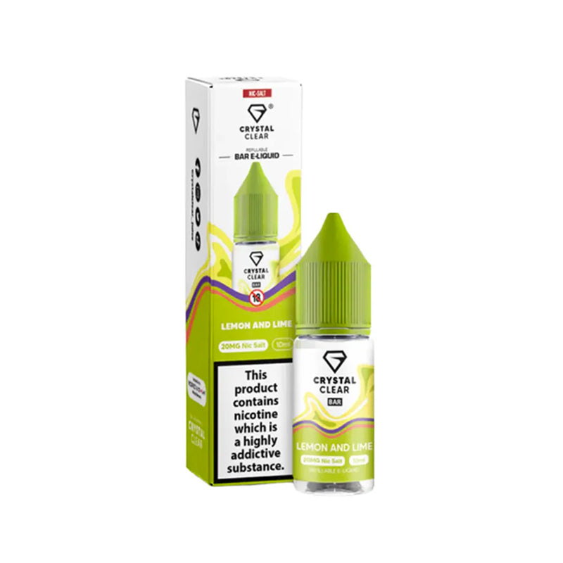 CRYSTAL CLEAR Bar Nic Salts - 5mg & 10mg & 20mg