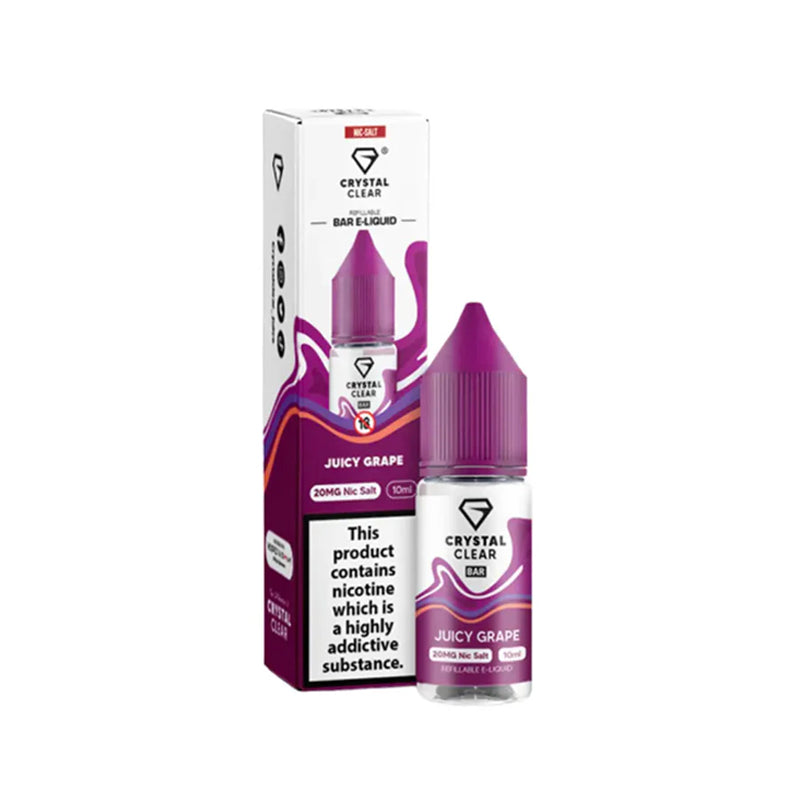 CRYSTAL CLEAR Bar Nic Salts - 5mg & 10mg & 20mg