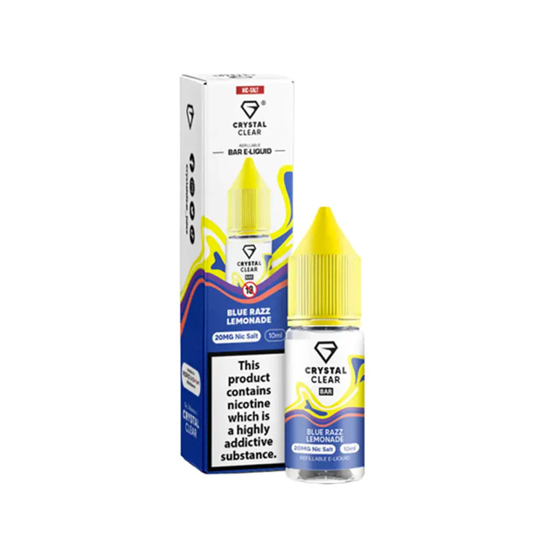 CRYSTAL CLEAR Bar Nic Salts - 5mg & 10mg & 20mg
